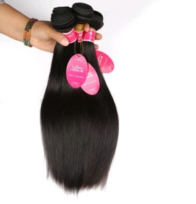 Natural Color Virgin Human Hair Wig & Hair Extension, Soft, Silky & Tangle-Free