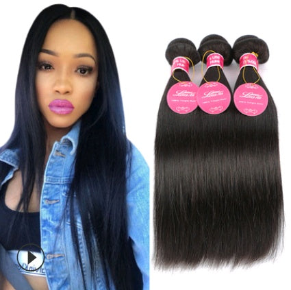Natural Color Virgin Human Hair Wig & Hair Extension, Soft, Silky & Tangle-Free