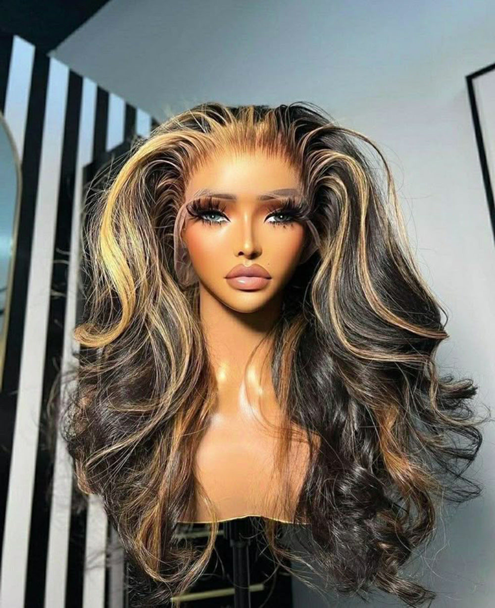 Highlight Ombre Lace Front Wavy Lace Glueless Wig