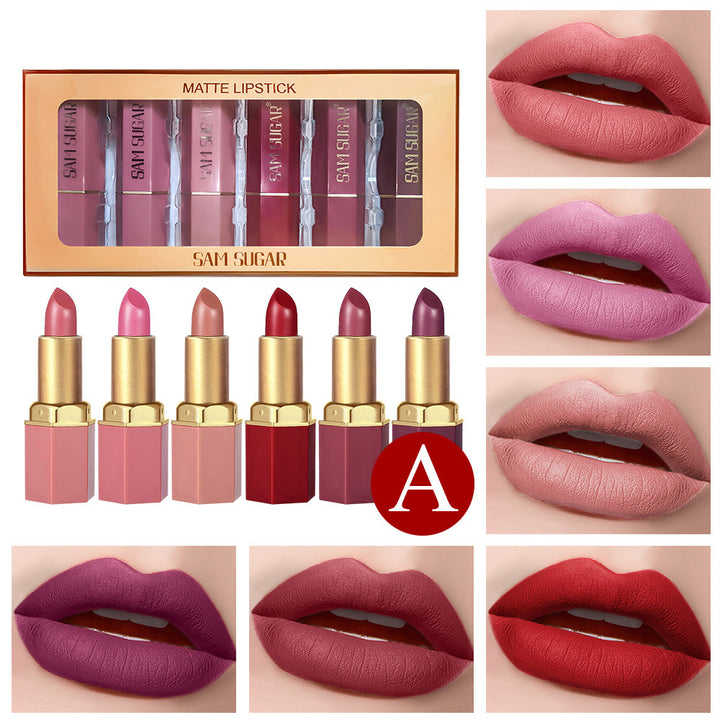 6-piece Lipstick Pearl Velvet Lipstick Set