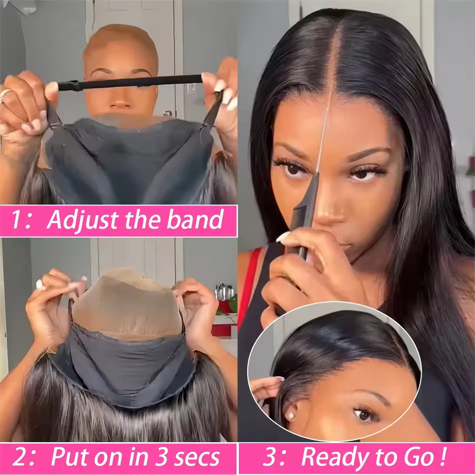 Glueless Wig Human Hair Straight Wig